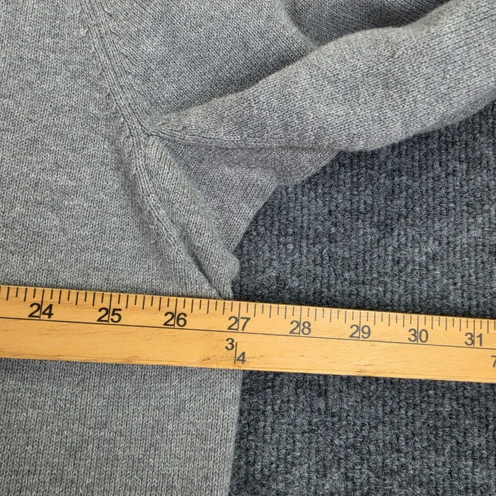 Duluth Trading Strongarm 1/4 Zip Mock Sweater Men's 2XL Gray Knit Pullover 57709